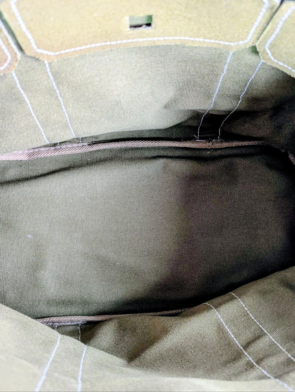 NWT Olive Green Canvas Boatkin Bag - Picture 5 of 5